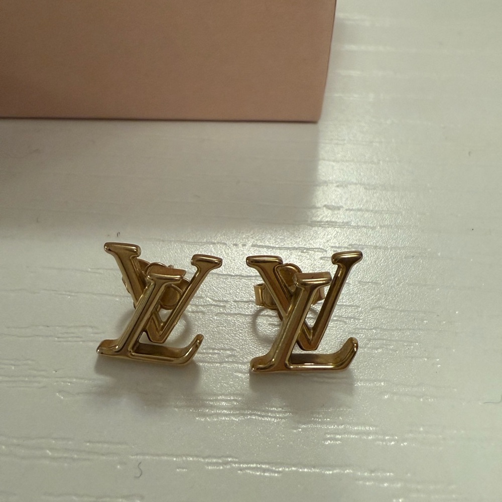 Louis Vuitton Gold Iconic Stud Earrings